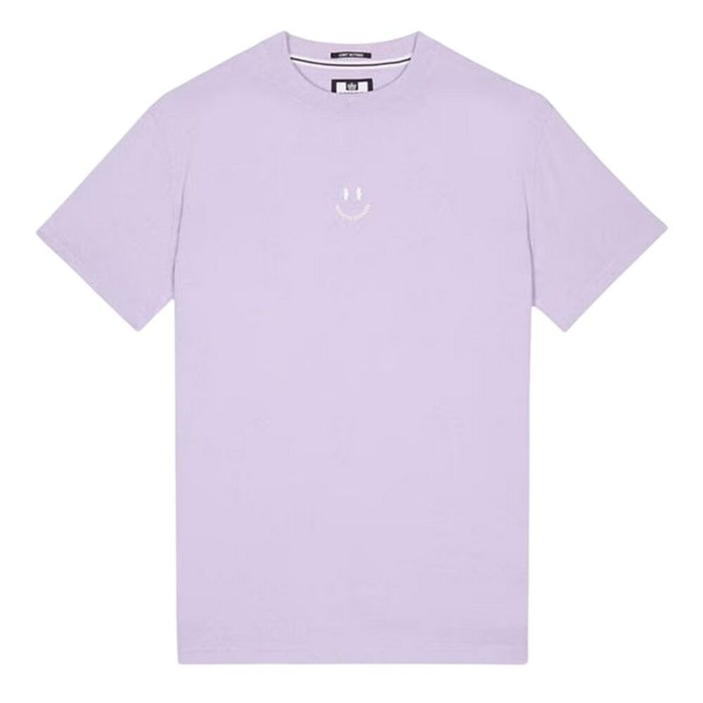 Weekend Offender Mens Smile Graphic Regular Short-Sleeved T-Shirt / Purple